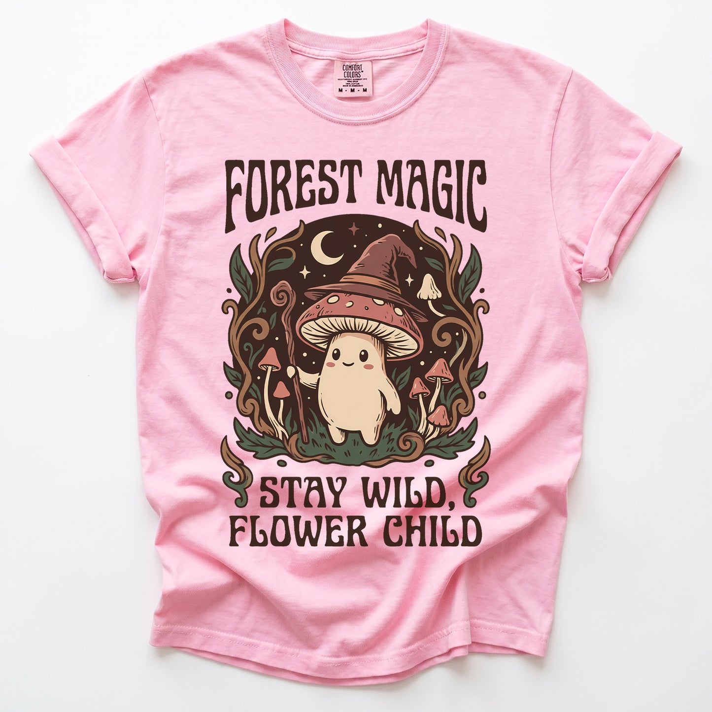 Forest Magic Mushroom Vintage Washed T-Shirt