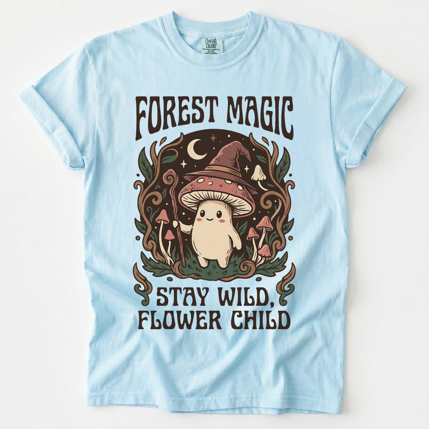 Forest Magic Mushroom Vintage Washed T-Shirt