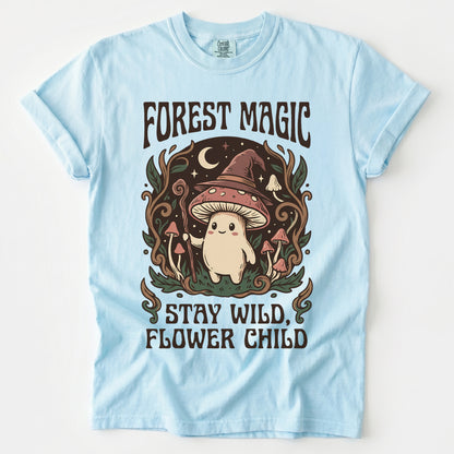 Forest Magic Mushroom Vintage Washed T-Shirt