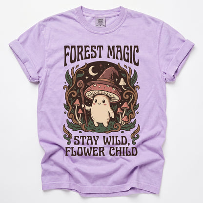 Forest Magic Mushroom Vintage Washed T-Shirt