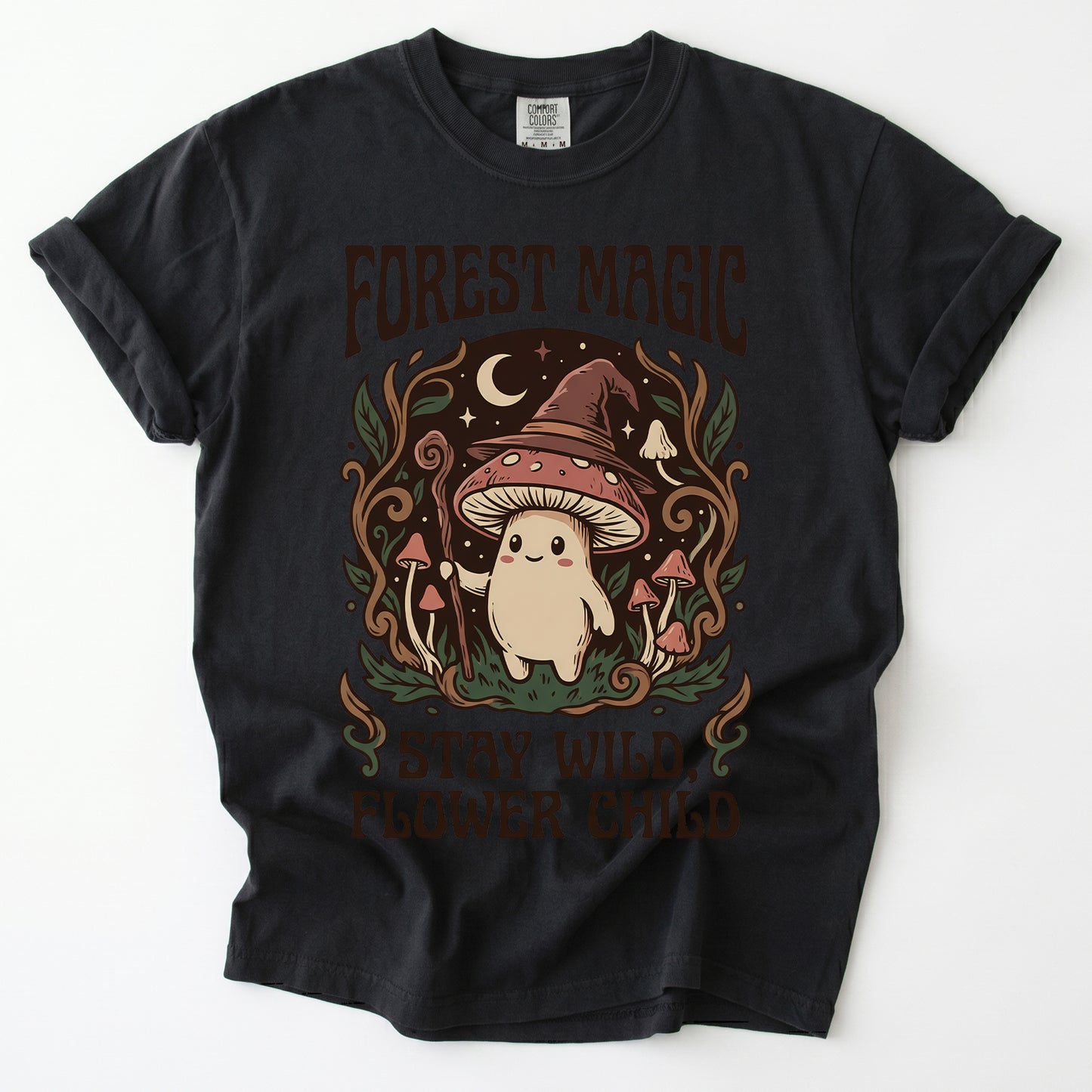 Forest Magic Mushroom Vintage Washed T-Shirt
