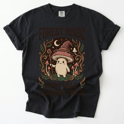 Forest Magic Mushroom Vintage Washed T-Shirt