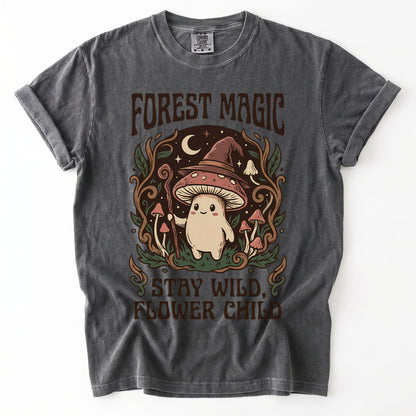 Forest Magic Mushroom Vintage Washed T-Shirt