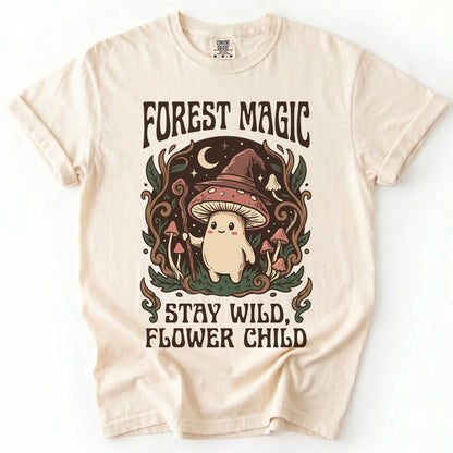 Forest Magic Mushroom Vintage Washed T-Shirt