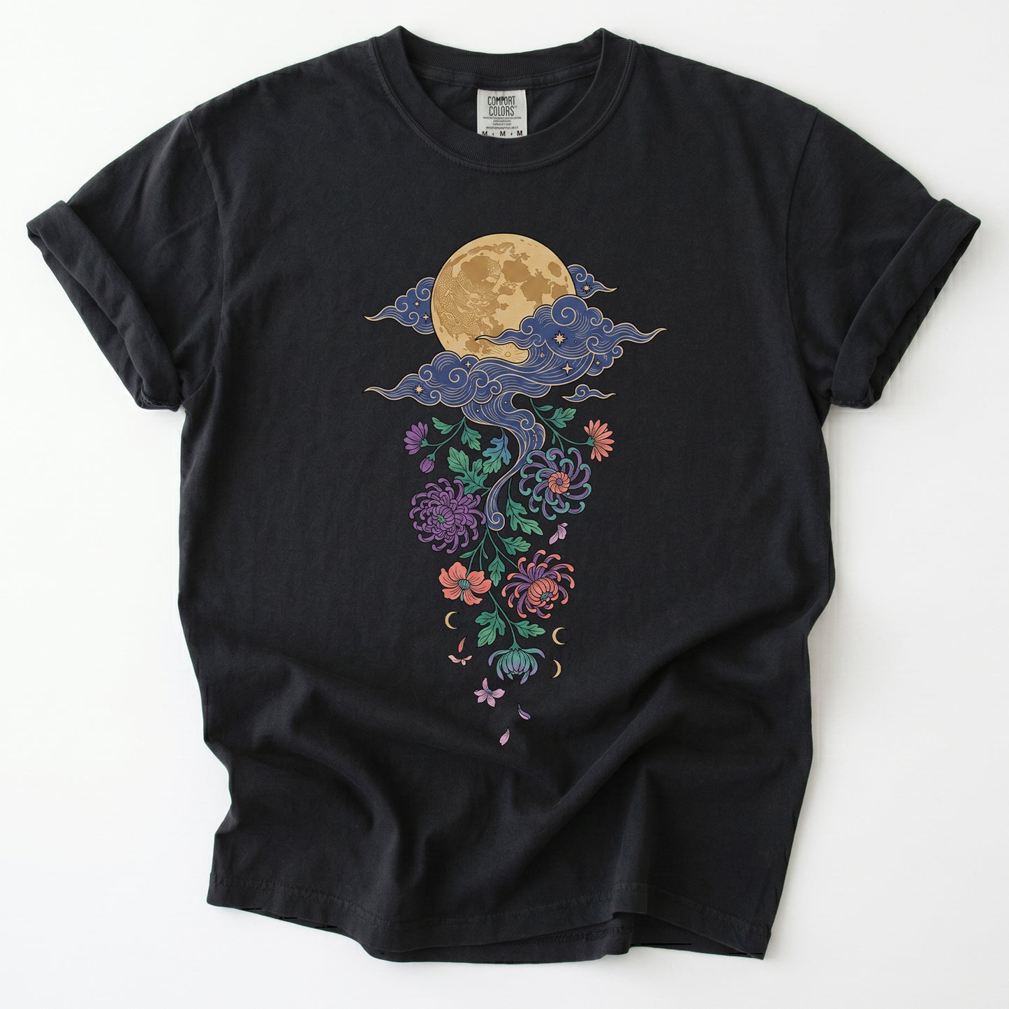 Glowing Full Moon Vintage Washed T-Shirt