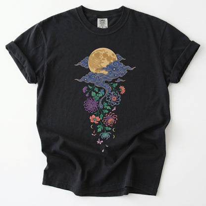Glowing Full Moon Vintage Washed T-Shirt