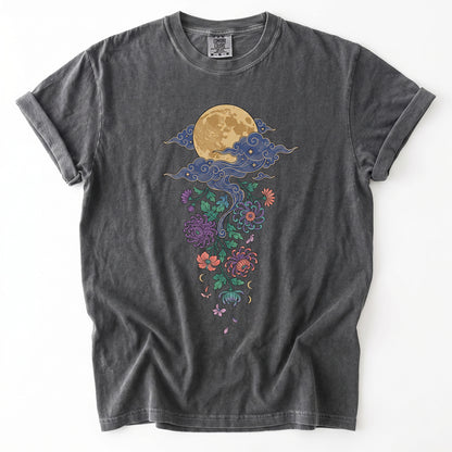 Glowing Full Moon Vintage Washed T-Shirt