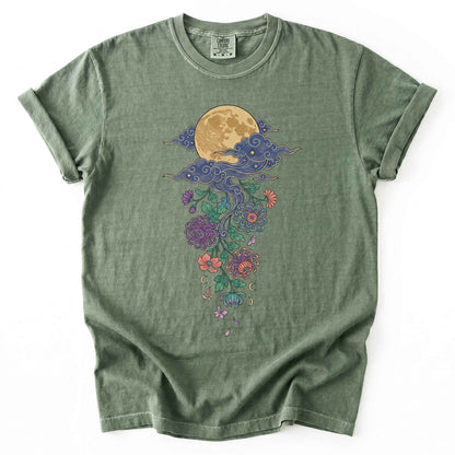 Glowing Full Moon Vintage Washed T-Shirt