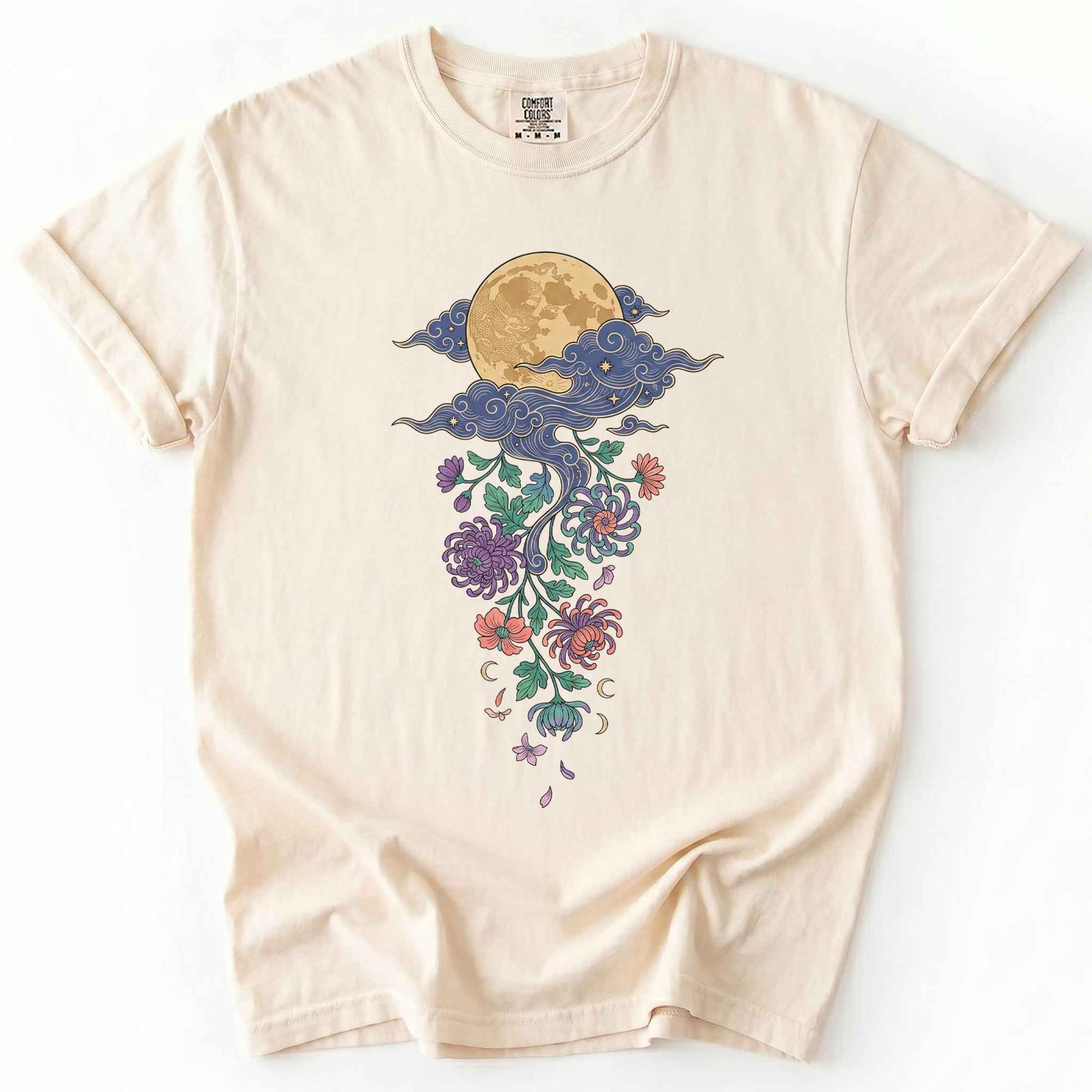 Glowing Full Moon Vintage Washed T-Shirt