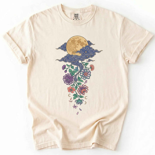 Glowing Full Moon Vintage Washed T-Shirt