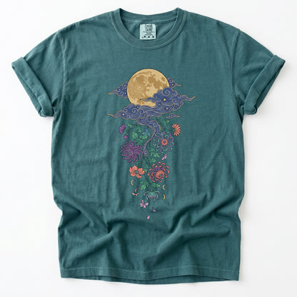Glowing Full Moon Vintage Washed T-Shirt