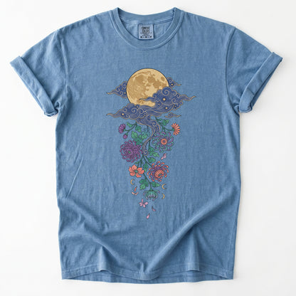 Glowing Full Moon Vintage Washed T-Shirt