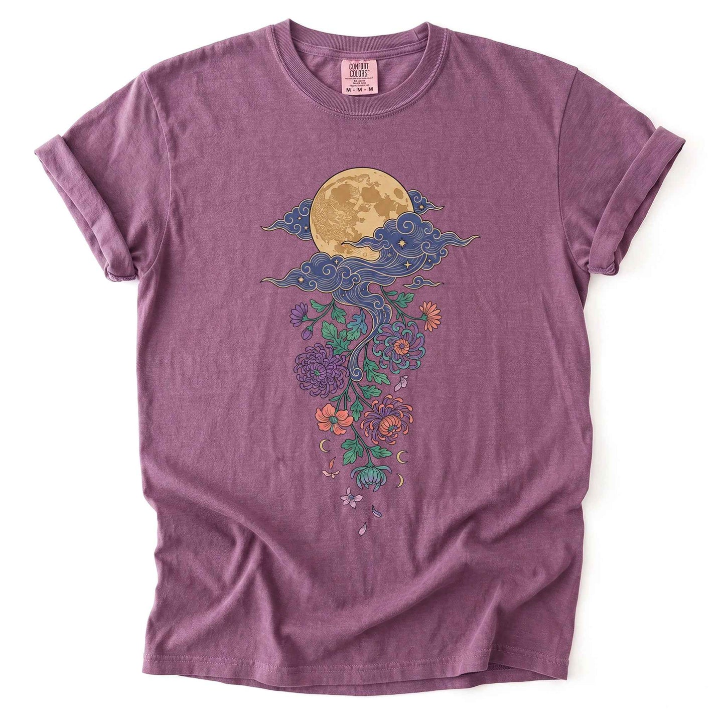 Glowing Full Moon Vintage Washed T-Shirt