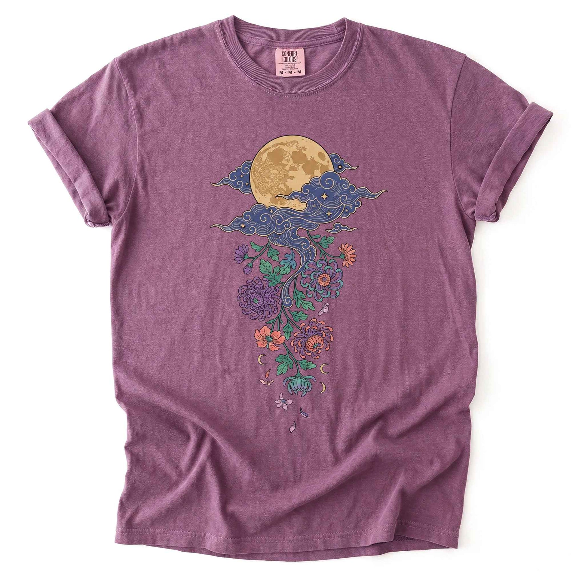 Glowing Full Moon Vintage Washed T-Shirt