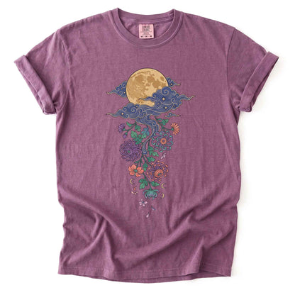 Glowing Full Moon Vintage Washed T-Shirt