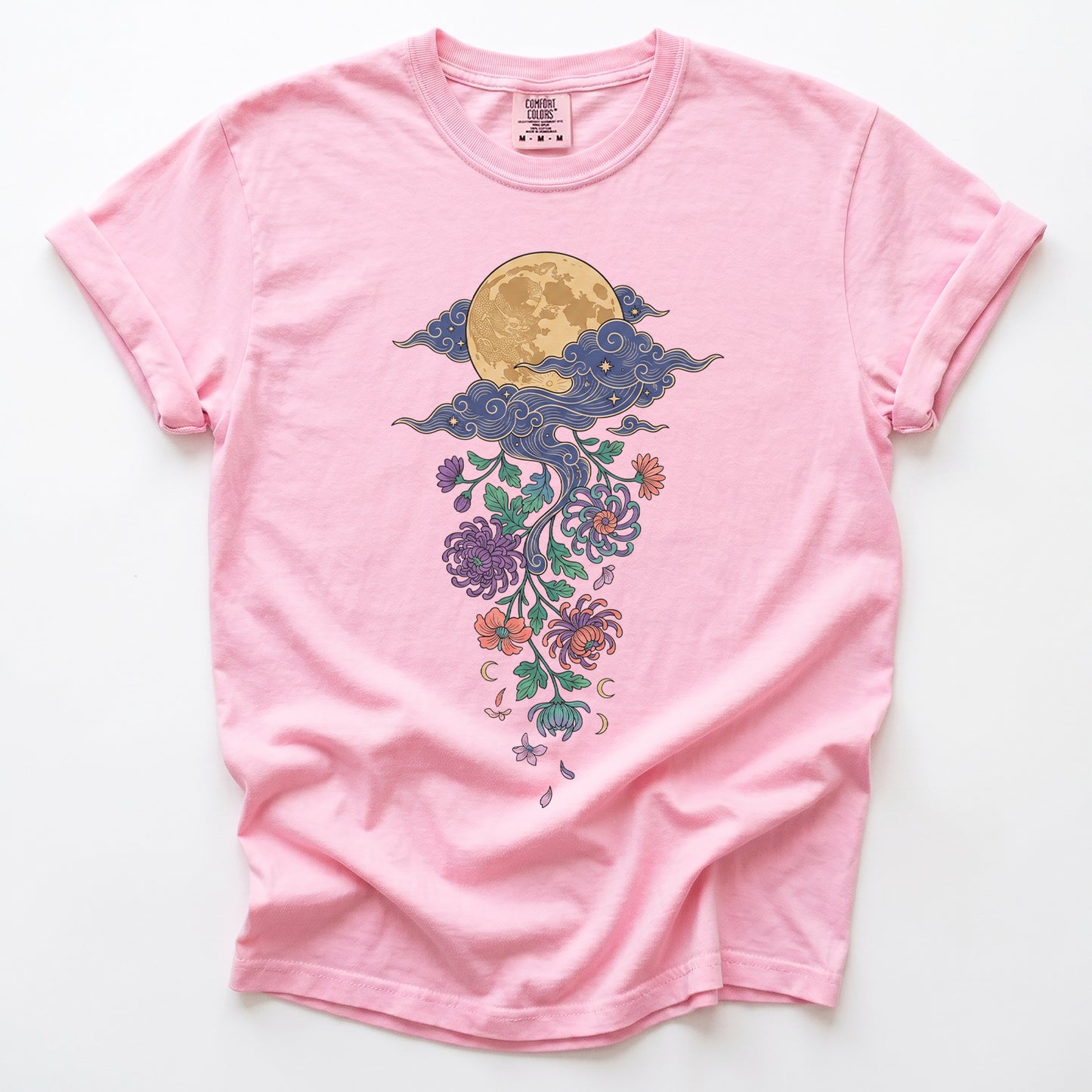Glowing Full Moon Vintage Washed T-Shirt