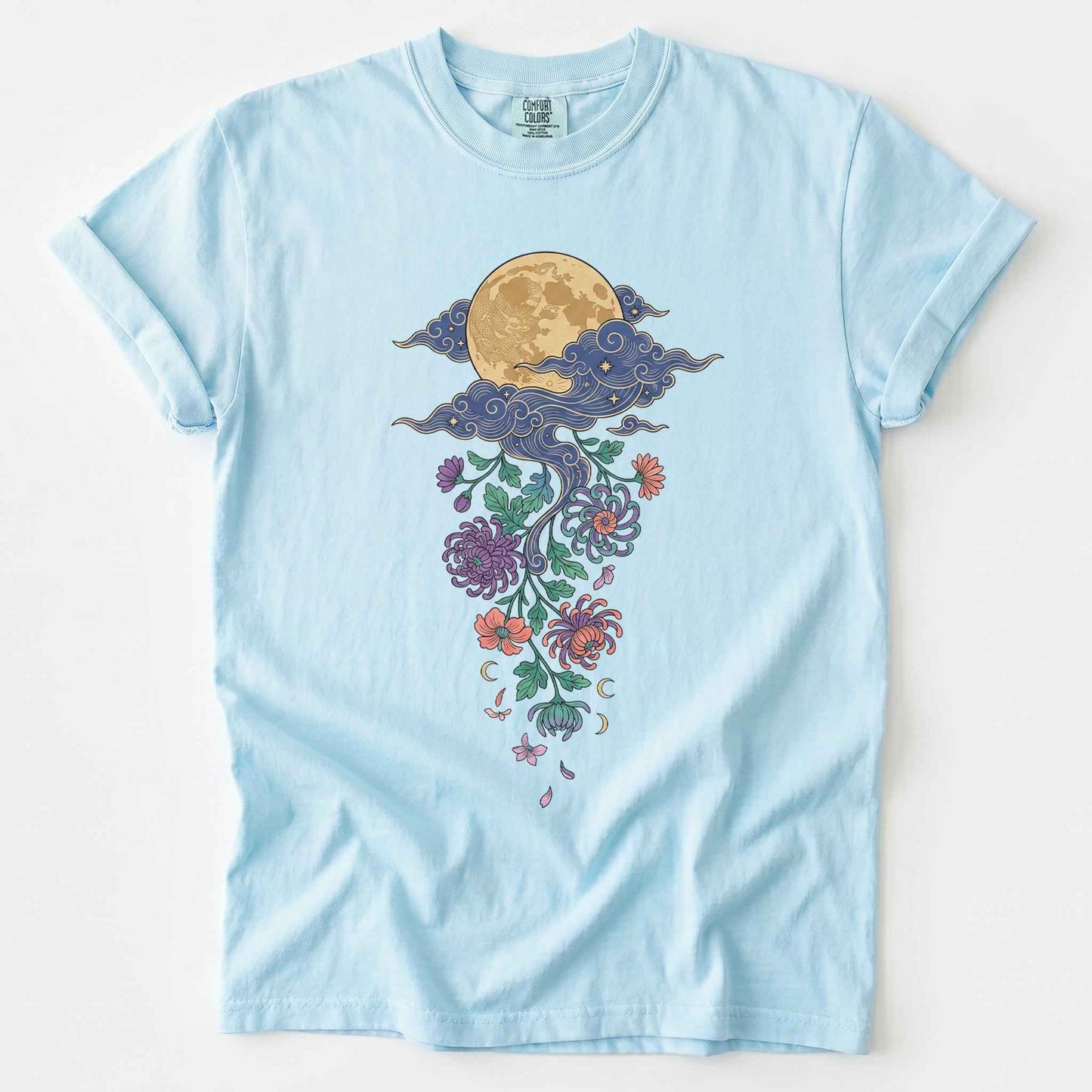 Glowing Full Moon Vintage Washed T-Shirt