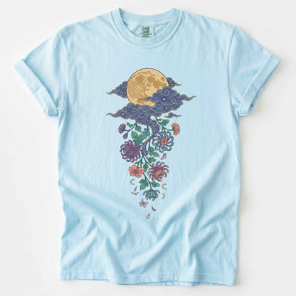 Glowing Full Moon Vintage Washed T-Shirt
