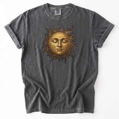 Celestial Vintage Golden Sun Heavyweight T-Shirt