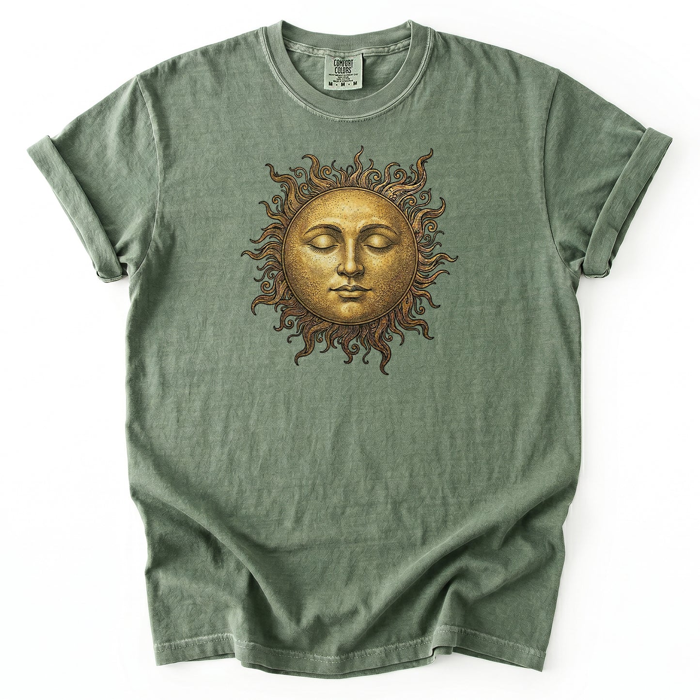 Celestial Vintage Golden Sun Heavyweight T-Shirt