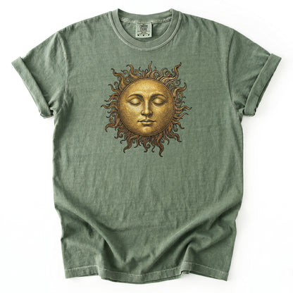 Celestial Vintage Golden Sun Heavyweight T-Shirt