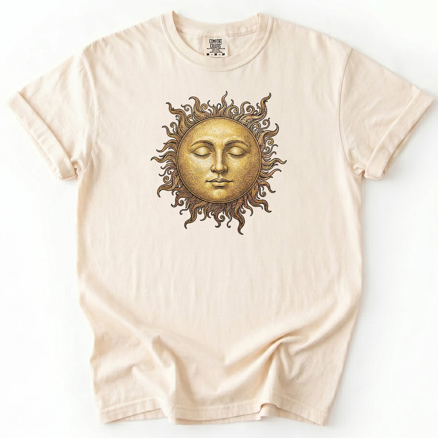 Celestial Vintage Golden Sun Heavyweight T-Shirt