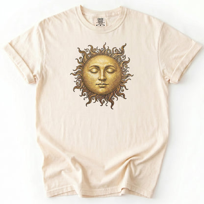 Celestial Vintage Golden Sun Heavyweight T-Shirt