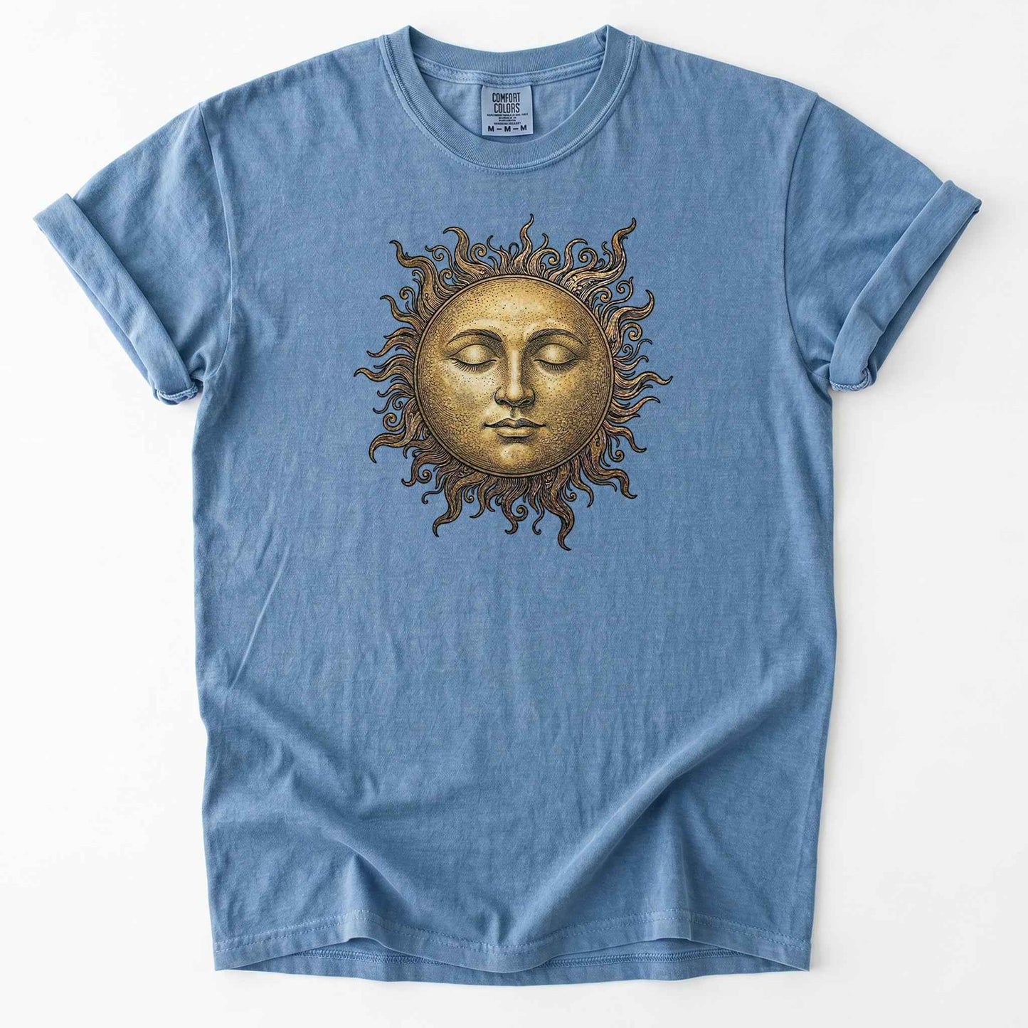 Celestial Vintage Golden Sun Heavyweight T-Shirt