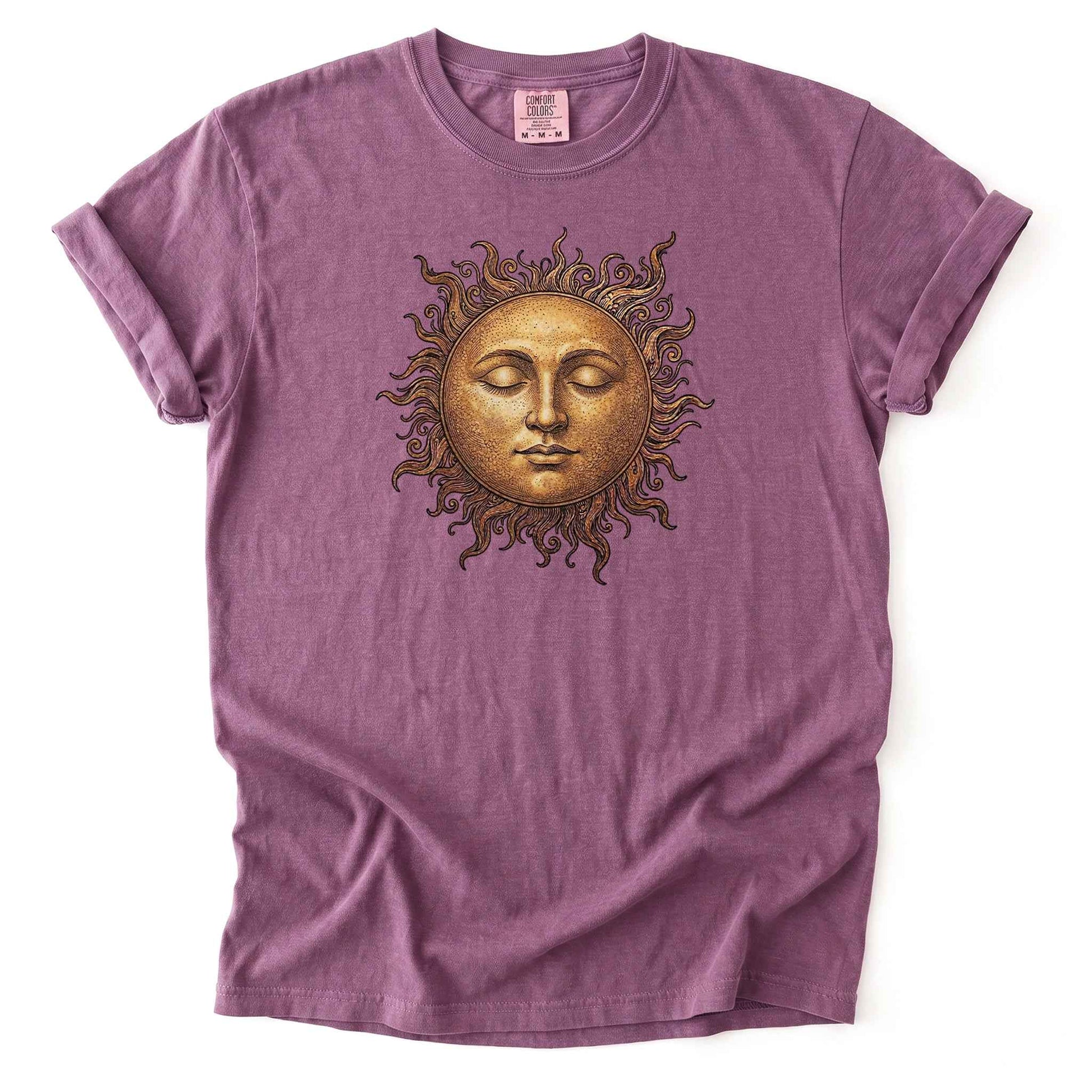 Celestial Vintage Golden Sun Heavyweight T-Shirt