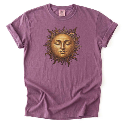 Celestial Vintage Golden Sun Heavyweight T-Shirt