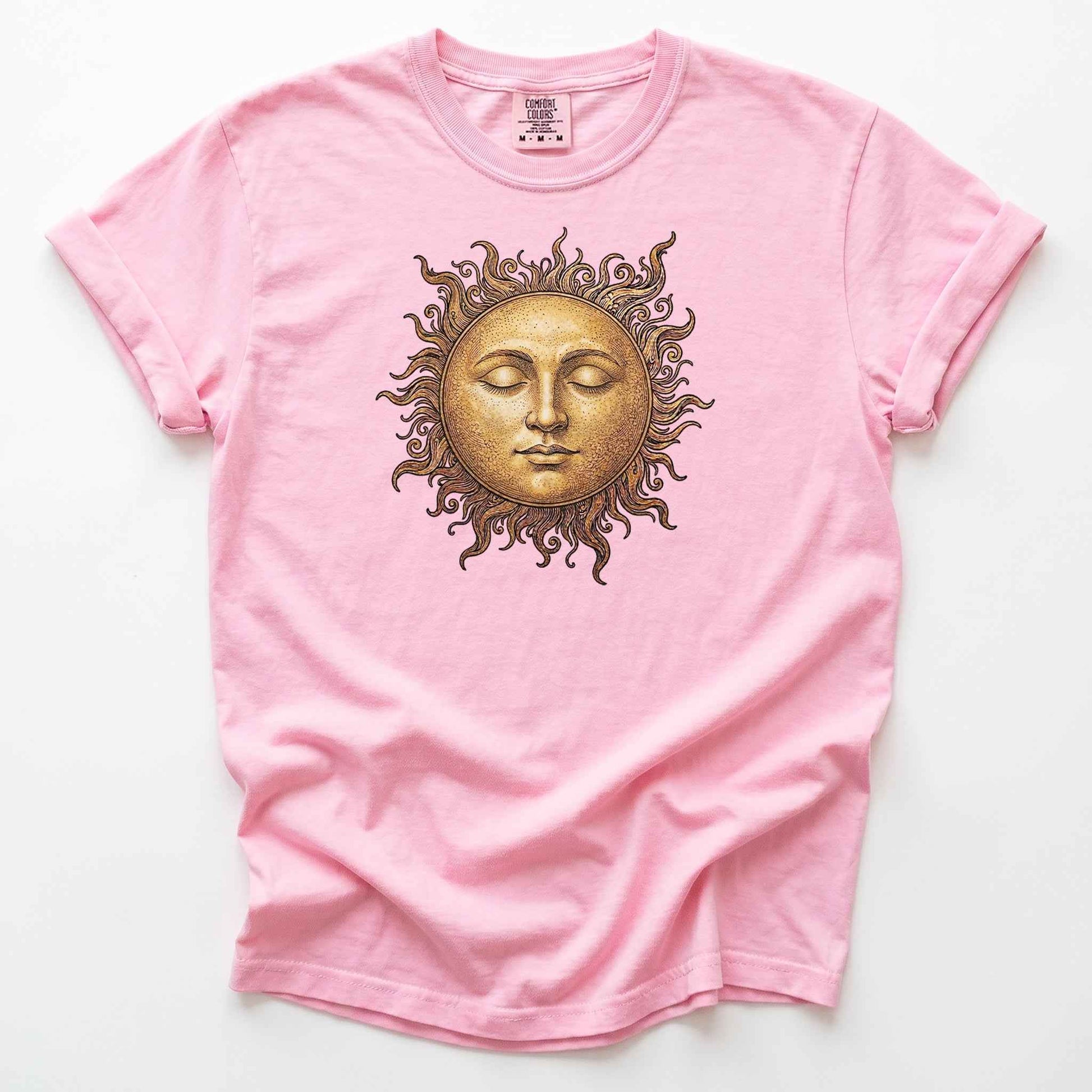 Celestial Vintage Golden Sun Heavyweight T-Shirt