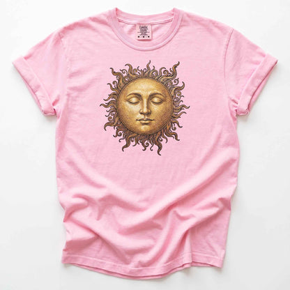 Celestial Vintage Golden Sun Heavyweight T-Shirt