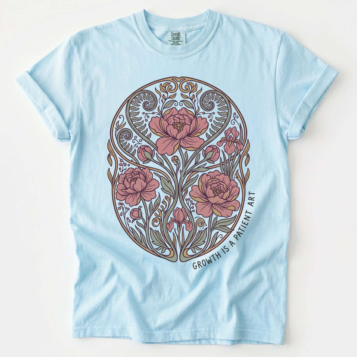 Growth Is A Patient Art Vintage Washed T-Shirt