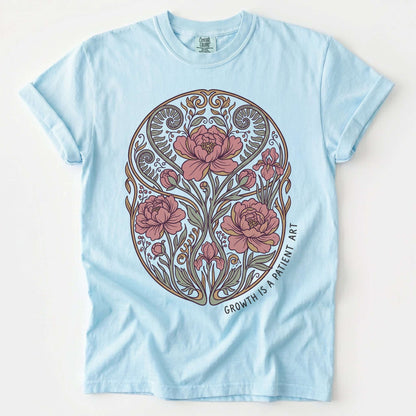 Growth Is A Patient Art Vintage Washed T-Shirt