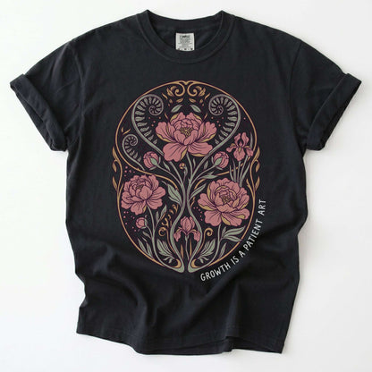 Growth Is A Patient Art Vintage Washed T-Shirt