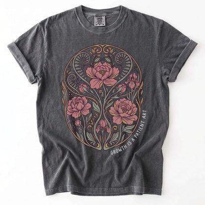 Growth Is A Patient Art Vintage Washed T-Shirt