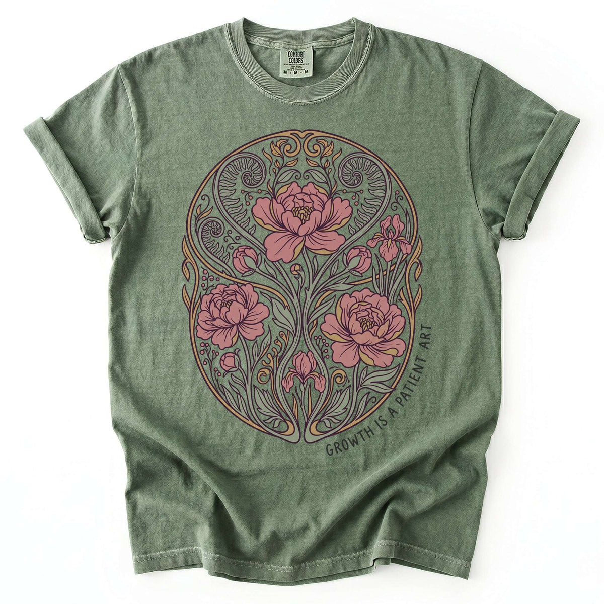 Growth Is A Patient Art Vintage Washed T-Shirt