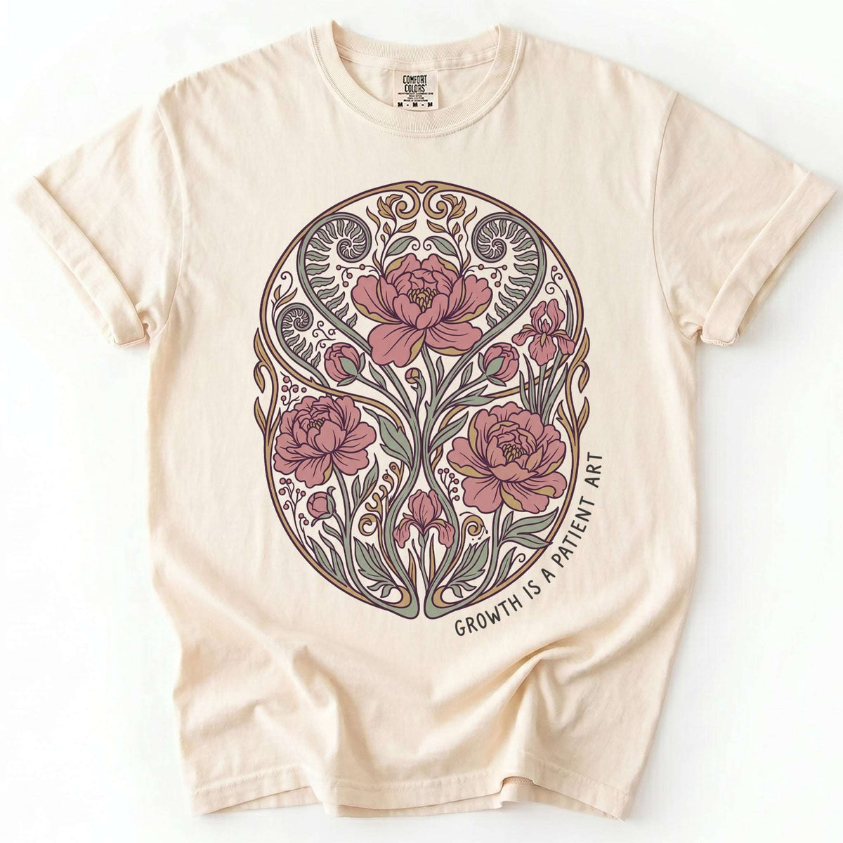 Growth Is A Patient Art Vintage Washed T-Shirt