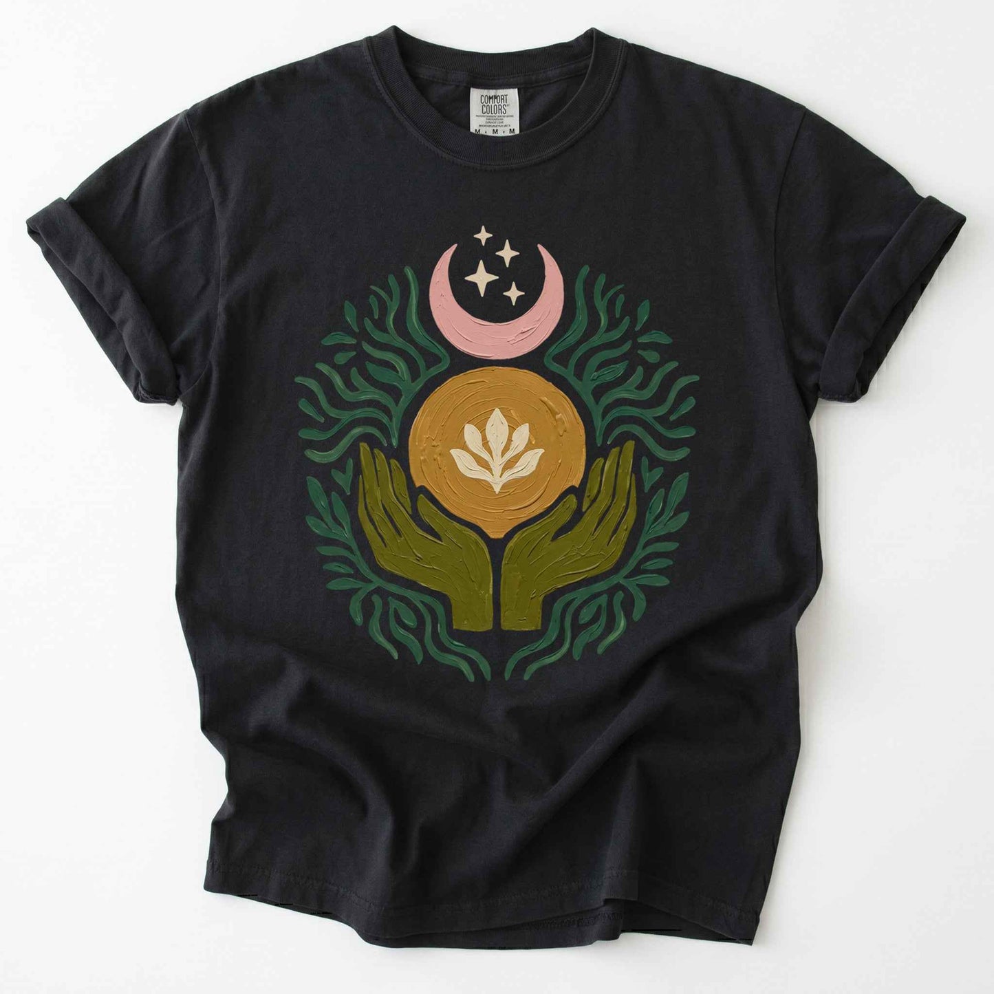 Mystical Painted Hands Vintage Washed T-Shirt