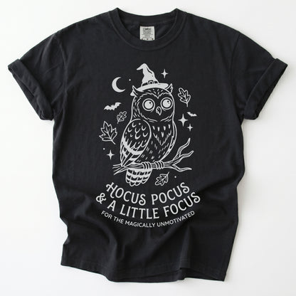 Hocus Pocus Witchy Owl Vintage Washed T-Shirt