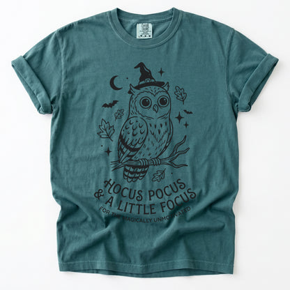 Hocus Pocus Witchy Owl Vintage Washed T-Shirt