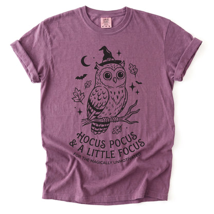 Hocus Pocus Witchy Owl Vintage Washed T-Shirt