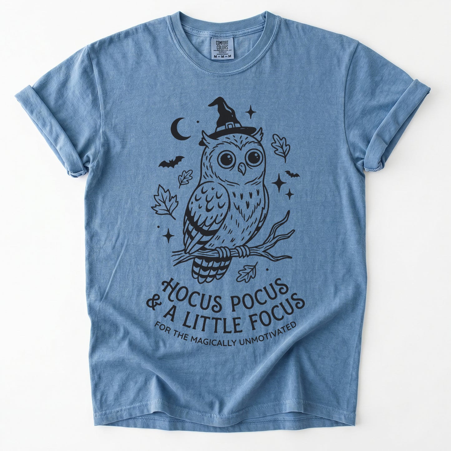 Hocus Pocus Witchy Owl Vintage Washed T-Shirt
