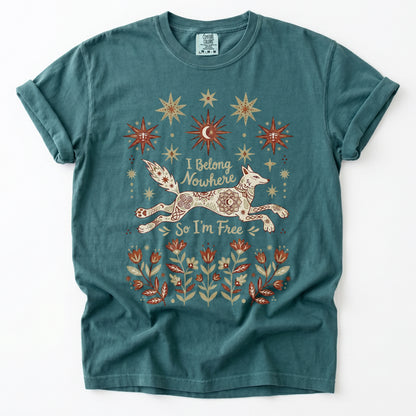 I Belong Nowhere So I'm Free Heavyweight T-Shirt