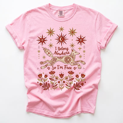 I Belong Nowhere So I'm Free Heavyweight T-Shirt