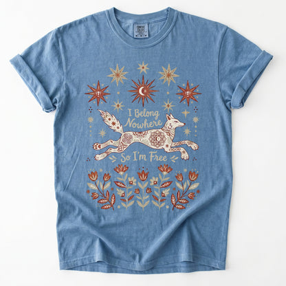 I Belong Nowhere So I'm Free Heavyweight T-Shirt