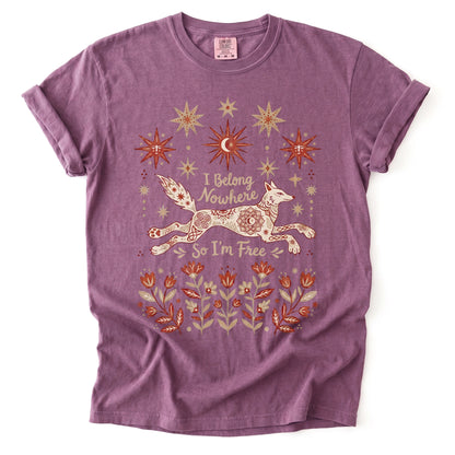 I Belong Nowhere So I'm Free Heavyweight T-Shirt
