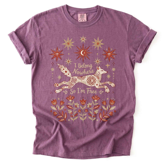 I Belong Nowhere So I'm Free Heavyweight T-Shirt