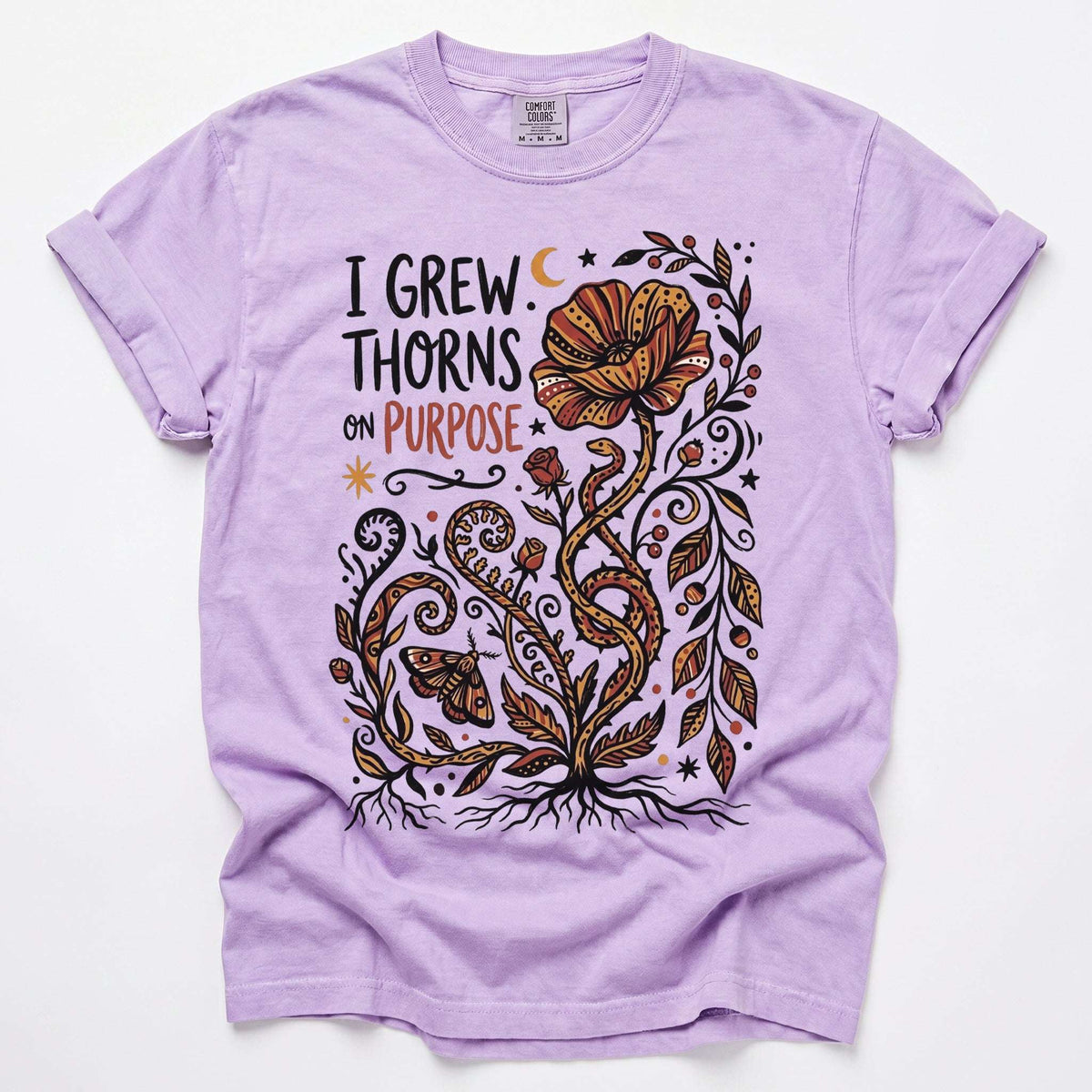 I Grew Thorns On Purpose Vintage Washed T-Shirt