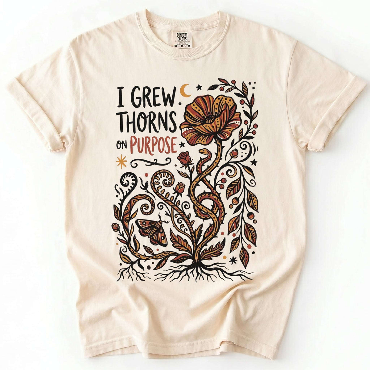 I Grew Thorns On Purpose Vintage Washed T-Shirt